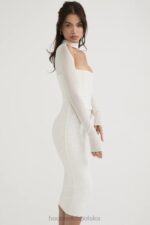 House of CB Biała Midi Sukienka Gorsetowa Milarose Elegancka Modna - Image 17