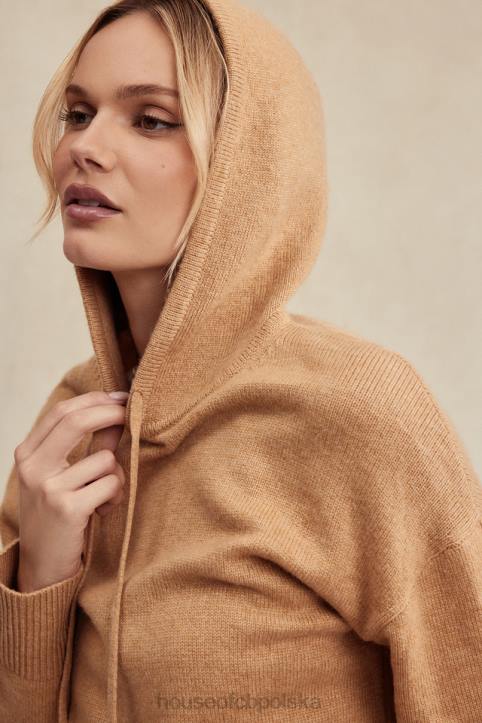 House of CB Bluza Jionni Camel z Kaszmirem Modna Odzież Damska - Image 6