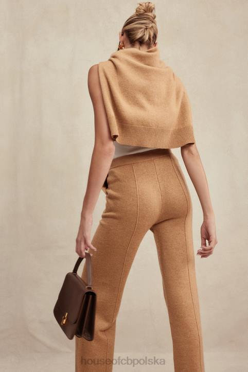 House of CB Bluza Jionni Camel z Kaszmirem Modna Odzież Damska - Image 7
