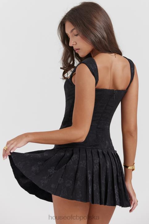 House of CB Czarna plisowana mini sukienka elegancka na każdą okazję - Image 16