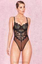 House of CB Czarne koronkowe body Nadia Elegancja i Styl - Image 2