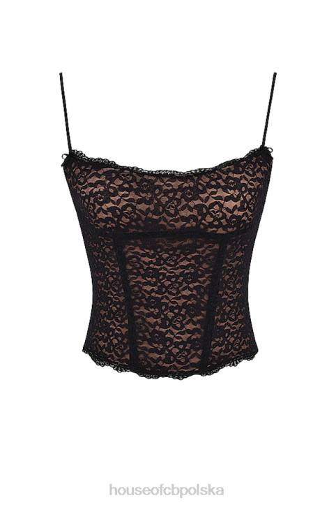 House of CB Czarny koronkowy gorset Romina Elegancja i Styl - Image 8