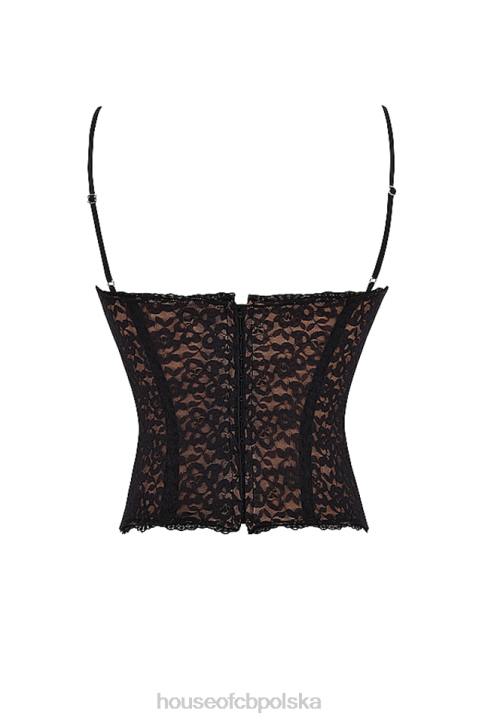 House of CB Czarny koronkowy gorset Romina Elegancja i Styl - Image 10