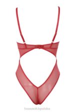 House of CB Czerwone Koronkowe Body Nadia Stylowe Odzież Damska - Image 12