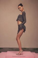 House of CB Dlugi rekaw Athena Shadow Modny top w kolorze szarym - Image 14