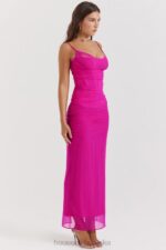 House of CB Fuksjowa Sukienka Maxi Nalini dla Eleganckich Kobiet - Image 19
