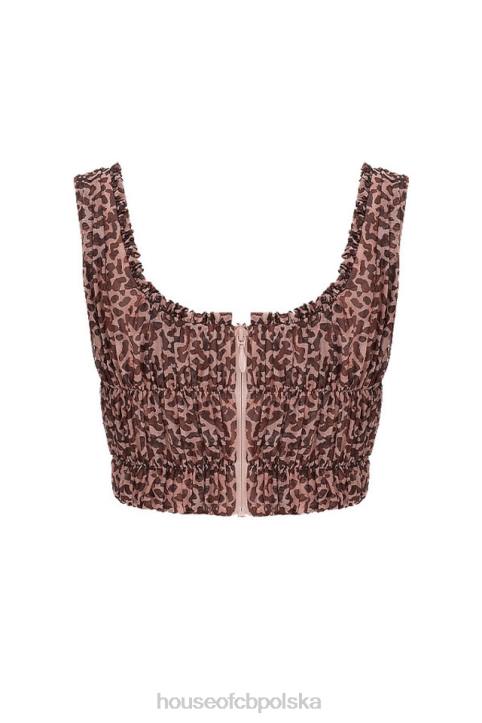 House of CB Gorset Carly zwierzęcy print modna odzież w kolorze brązowym - Image 10