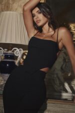 House of CB Gorset modelujący Sophia Czarne Body na Ramiączkach - Image 2