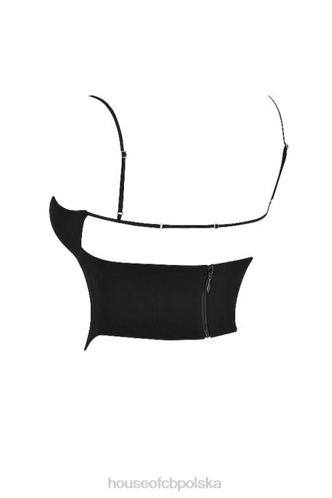 House of CB Gorset modelujący Sophia Czarne Body na Ramiączkach - Image 4