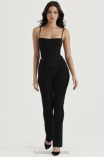 House of CB Gorset modelujący Sophia Czarne Body na Ramiączkach - Image 6