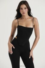 House of CB Gorset modelujący Sophia Czarne Body na Ramiączkach - Image 8