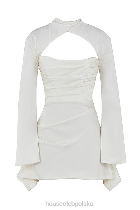 House of CB Gorsetowa Sukienka Toira Kość Słoniowa Stylowa Moda - Image 6