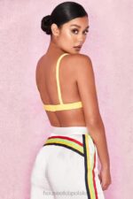 House of CB Jae Żółty bralet z bandażem modna odzież dla kobiet - Image 12
