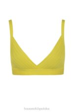 House of CB Jae Żółty bralet z bandażem modna odzież dla kobiet - Image 13