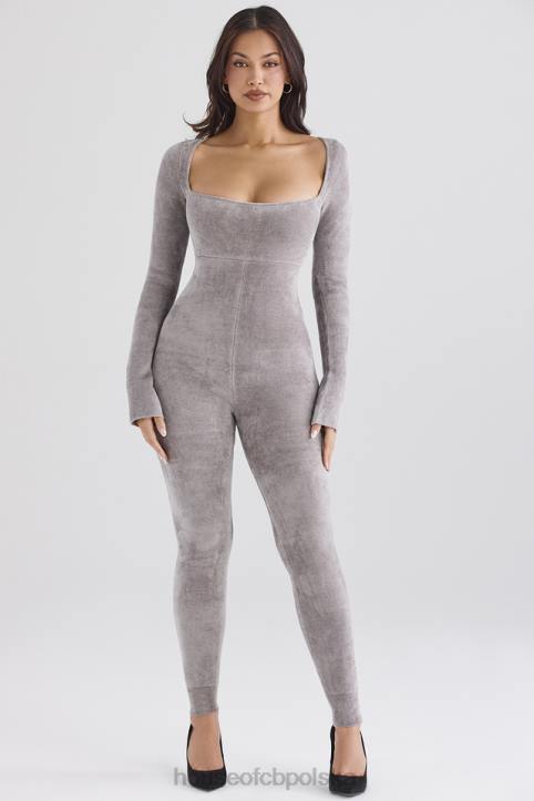 House of CB Kombinezon z Grubej Szenili Isis Mink Elegancki Stylowy i Modny - Image 8