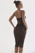 House of CB Koronkowy Czarny Top na Ramiączkach Modny Styl - Image 12