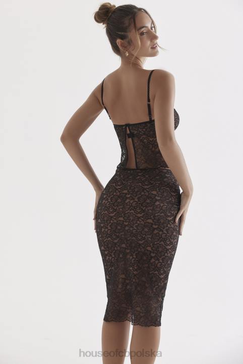 House of CB Koronkowy Czarny Top na Ramiączkach Modny Styl - Image 12