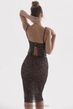 House of CB Koronkowy Czarny Top na Ramiączkach Modny Styl - Image 13