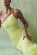 House of CB Limonkowa Midi Sukienka Alessia Stylowa Moda - Image 6