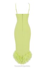House of CB Limonkowa Midi Sukienka Alessia Stylowa Moda - Image 9