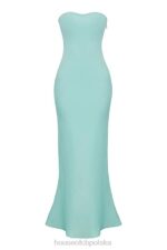 House of CB Maxi Sukienka Satynowa Bez Ramiączek Jade Alette - Image 8