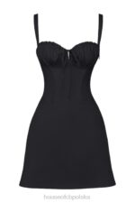 House of CB Mini Czarna Sukienka Gorsetowa Carlotta Modny Styl - Image 3