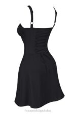 House of CB Mini Czarna Sukienka Gorsetowa Carlotta Modny Styl - Image 4