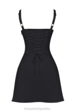House of CB Mini Czarna Sukienka Gorsetowa Carlotta Modny Styl - Image 5