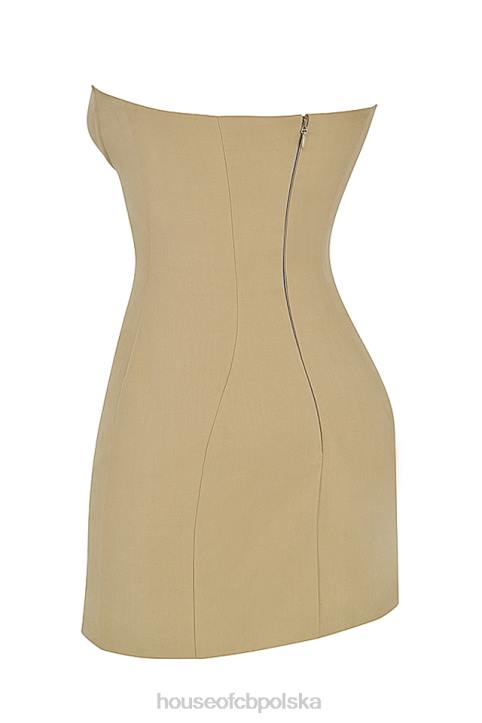 House of CB Mini Sukienka Bez Ramiączek Elissa Stone Modna Odzież Kobieca - Image 3