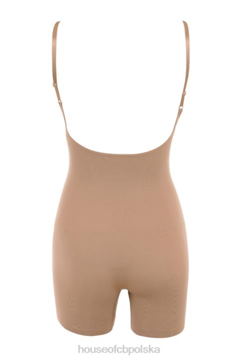 House of CB Modelujące Body do Połowy Uda Cafe au Lait Modna Odzież - Image 4