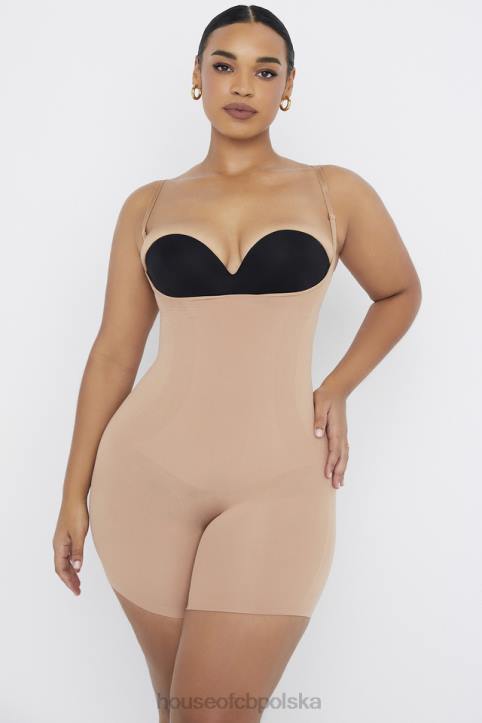 House of CB Modelujące Body do Połowy Uda Cafe au Lait Modna Odzież - Image 7