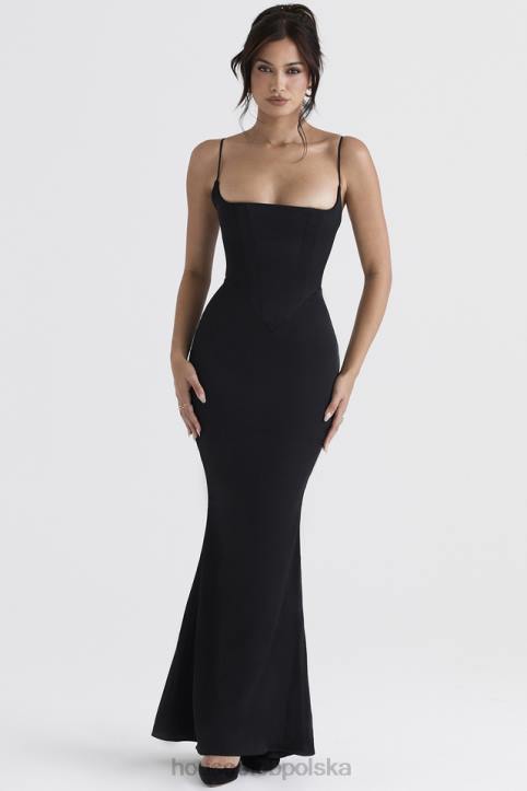 house_of_cb_oliwkowa_czarna_satynowa_maxi_sukienka_gorsetowa_stylowa_elegancja.jpg House of CB Oliwkowa czarna satynowa maxi sukienka gorsetowa stylowa elegancja - Image 1