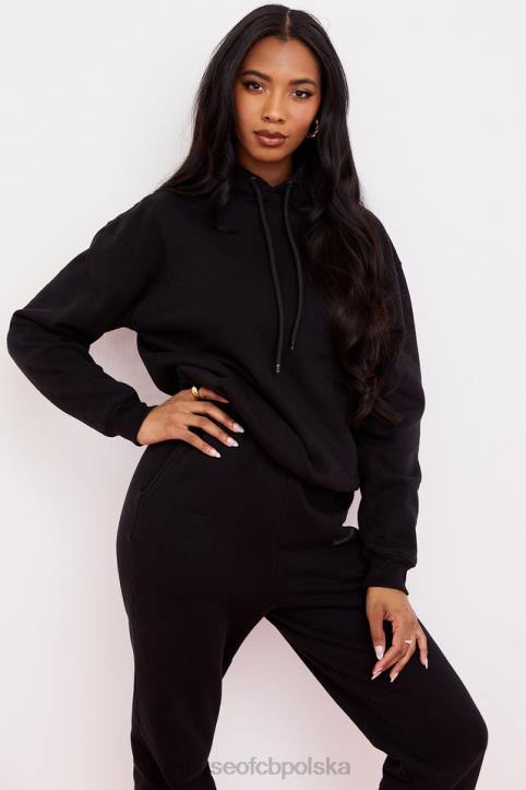 House of CB Oversize bluza z kapturem atramentowa stylowa odzież na każdą okazję - Image 2