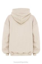 House of CB Oversize bluza z kapturem Halo w kolorze płatków owsianych modna odzież damska - Image 5