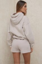 House of CB Oversize bluza z kapturem z kamieniem halo w kolorze szarym modna odzież streetwear - Image 15