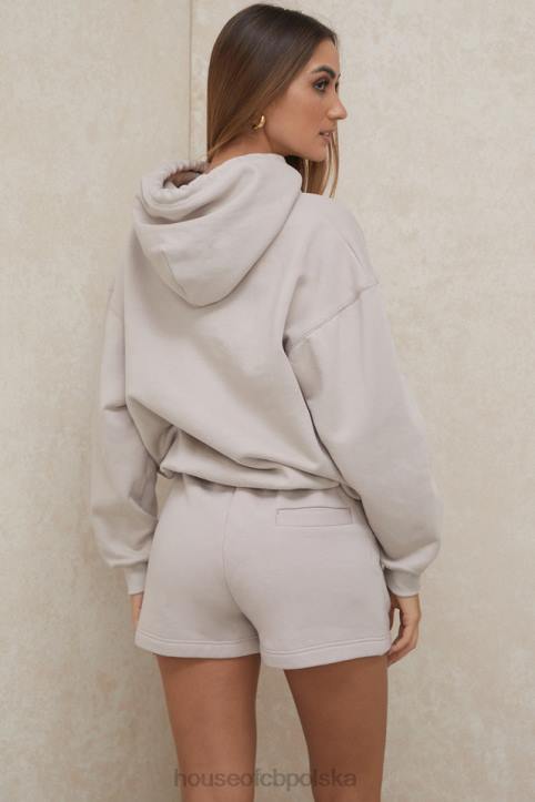 House of CB Oversize bluza z kapturem z kamieniem halo w kolorze szarym modna odzież streetwear - Image 15