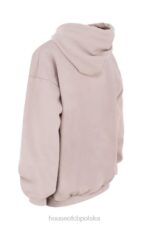 House of CB Oversize bluza z kapturem z kamieniem halo w kolorze szarym modna odzież streetwear - Image 7