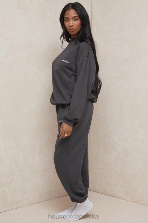 House of CB Polarowe Spodnie do Joggingu Sky Black Komfort i Styl - Image 8