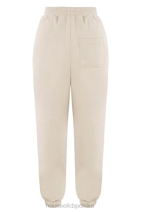 House of CB Polarowe Spodnie do Joggingu Sky Oatmeal Komfort i Styl - Image 3