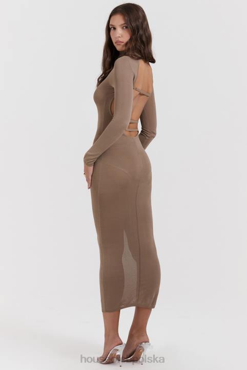 house_of_cb_roberta_tan_midi_sukienka_dzianinowa_elegancka_moda.jpg House of CB Roberta Tan midi sukienka dzianinowa elegancka moda - Image 1