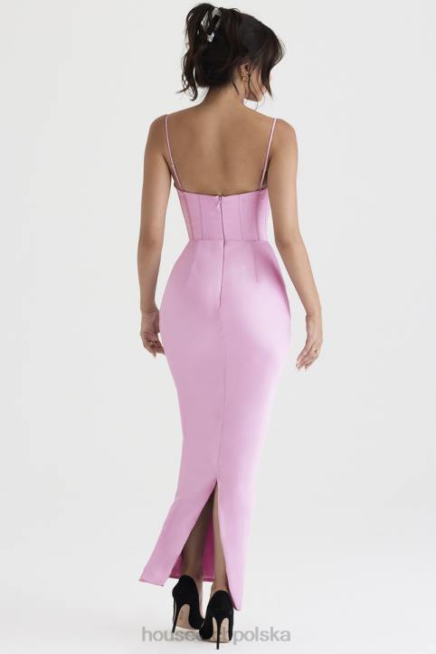 House of CB Różowa Gorsetowa Sukienka Maxi Charmaine Modna Odzież - Image 10