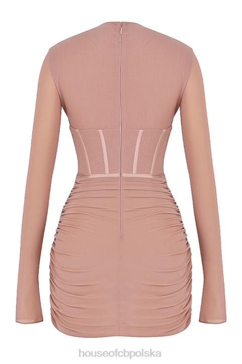 House of CB Różowa Mini Sukienka Gorsetowa Adanna 4PND460 Modna Odzież Kobieca - Image 3