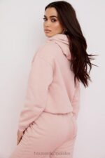 House of CB Różowa Oversize Bluza z Kapturem Halo Modna Odzież - Image 13