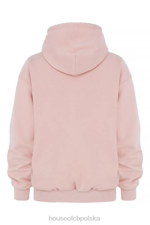 House of CB Różowa Oversize Bluza z Kapturem Halo Modna Odzież - Image 7