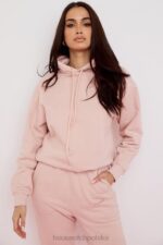 House of CB Różowa Oversize Bluza z Kapturem Halo Modna Odzież - Image 8