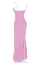 House of CB Różowa Sukienka Maxi Elegancja na Każdą Okazję - Image 5