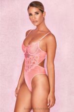 House of CB Różowe Koronkowe Body Nadia Modna Odzież Damska - Image 10