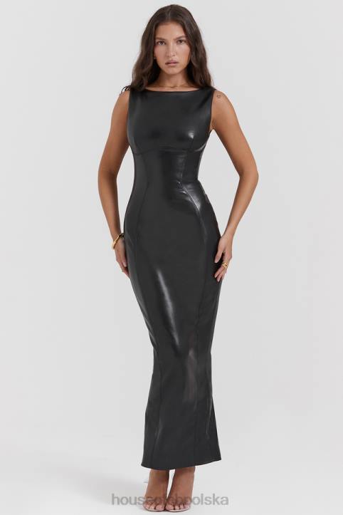 house_of_cb_sahara_elegancka_czarna_sukienka_maxi_ze_skory_weganskiej.jpg House of CB Sahara elegancka czarna sukienka maxi ze skóry wegańskiej - Image 1