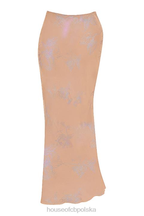 House of CB Spódnica maxi Dyana Shimmer Cafe au Lait Modny Styl - Image 3
