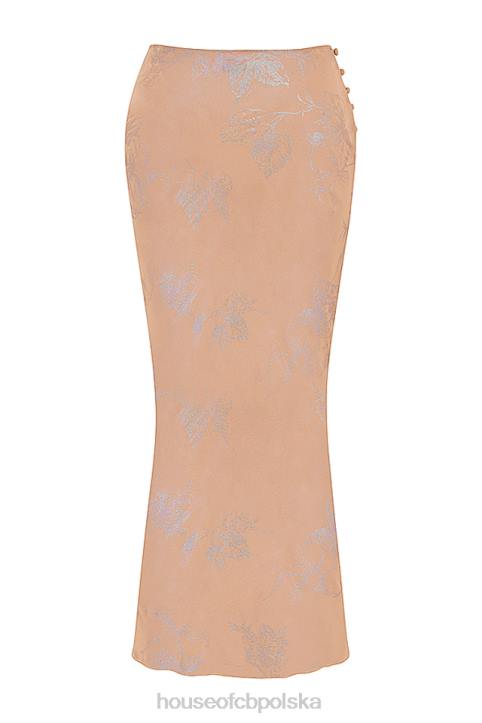 House of CB Spódnica maxi Dyana Shimmer Cafe au Lait Modny Styl - Image 4